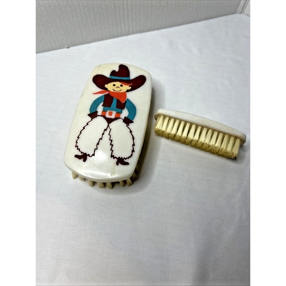 Other - Vintage Kids Treasure‎ Masters Child Brush Set Cowboy 1980